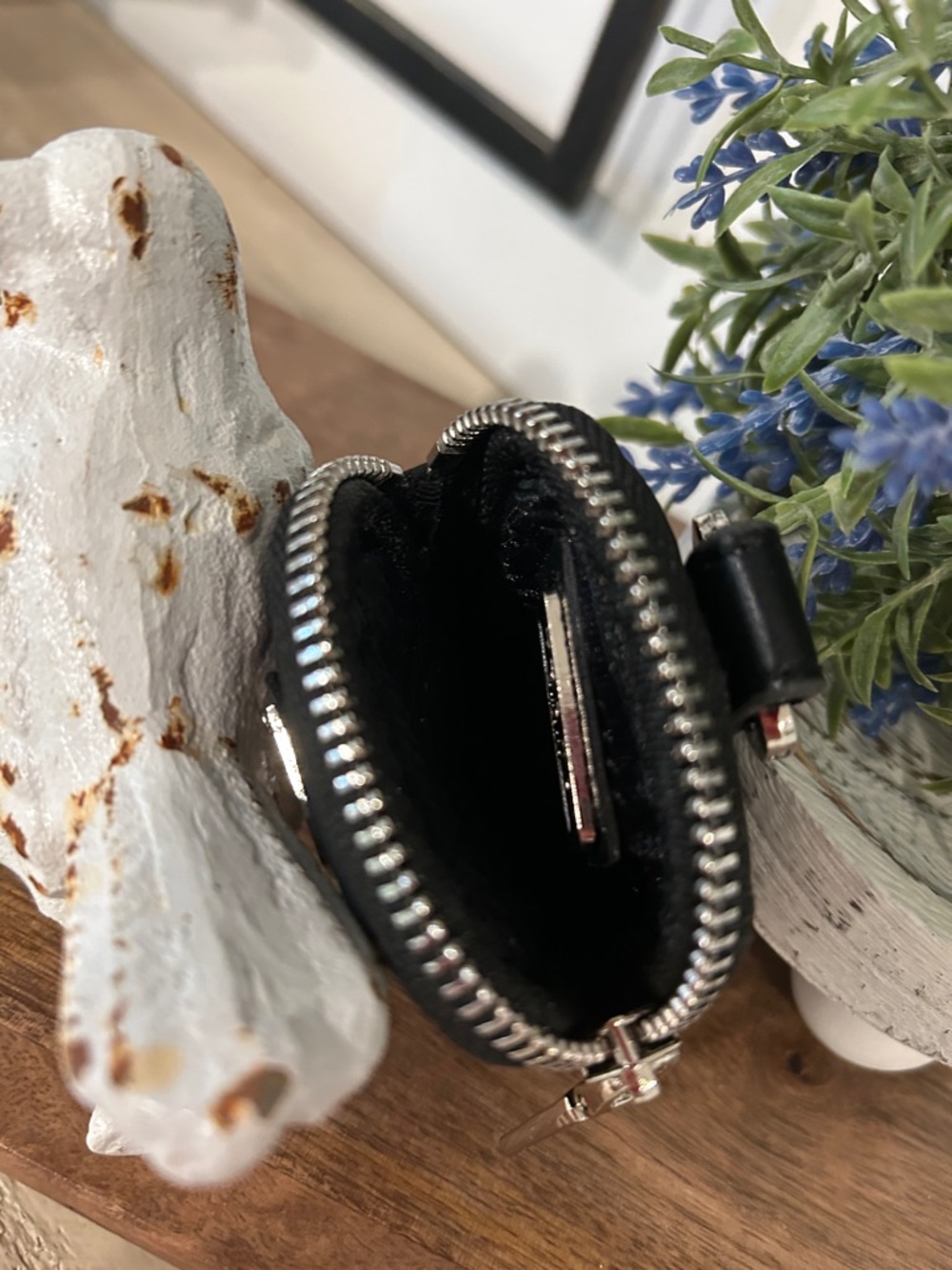 Prada Black Nylon Mini Pouch with Silver Triangle Logo - Picture 7 of 8